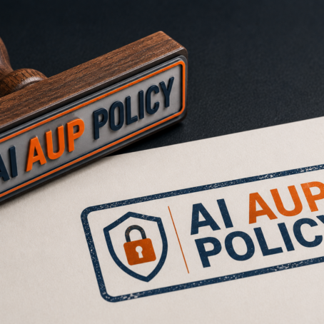 A Decorative image of the AU AUP Policy Stamp