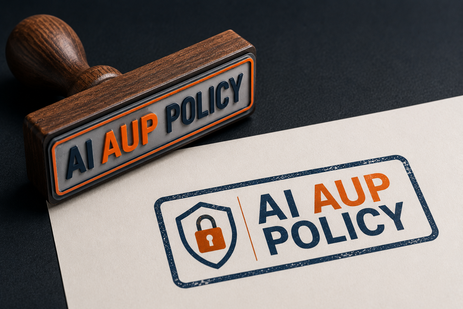 A Decorative image of the AU AUP Policy Stamp